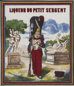 リキュールデュプチセルジャンの商品ラベル 作： French School