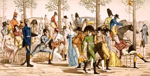 ロンシャンの遊歩道、1802 作： French School