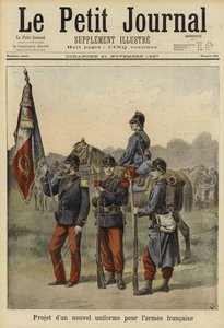 1897年にフランス軍に提案された新しい制服 作： French School