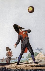 パリのナポレオン中等学校の生徒、1810年頃（カラー彫刻） 作： French School