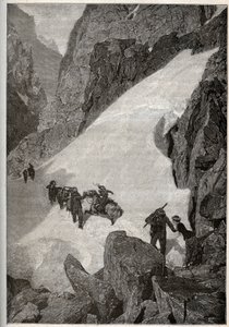 ピレネー山脈-ピック・デュ・ミディの登攀-「PATRIE」の刻印-ルシアン・ユアードの「DESCRIPTION PIQUE DE LA FRANCE EN 6 VOLUES」-19世紀末 作： French School