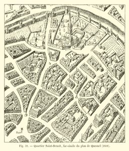 サンベノワ地区、ケスネル計画の複製、1608 作： French School