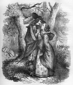 イングランドのジョージ1世の妻であるツェルのソフィー・ドロテ王妃（1666-1726）と、ケーニヒスマルクの若きフィリップ・クリストフの親密なひととき。The history of prostitution and debauche among all the peoples of the world from antiquity to the the world」に掲載された版画。 作： French School