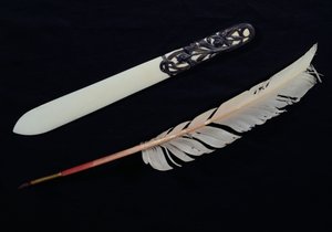 クロードモネ（1840〜1926）19〜20世紀のクイルペンとペーパーナイフ