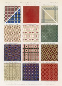 12世紀と13世紀のキルトとタペストリー 作： French School