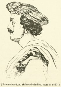 インドの哲学者、ランモフン・ロイ（1833年没）（エングレービング 作： French School