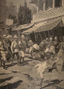 ボンベイでの反乱、ルプチジャーナルのイラスト：サプリメントイラストレーター、1898 作： French School