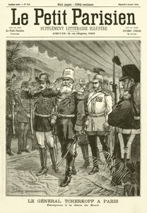 パリ北駅でのロシアのチェルトコフ将軍のレセプション（彫刻