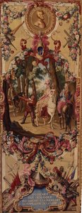 ドンキホーテの物語が描かれたリージェンスゴブランのタペストリー、1717〜18年 作： French School