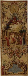 ドンキホーテの物語が描かれたリージェンスゴブランのタペストリー、1717〜18年 作： French School