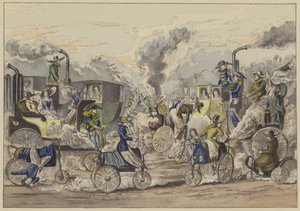 1831年のロンドン、リージェンツ・パーク（カラー・エングレーヴィング 作： French School