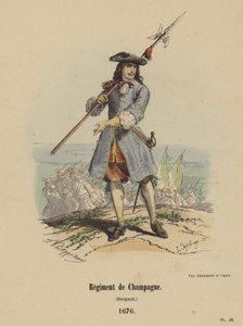 シャンパーニュ連隊、軍曹 作： French School