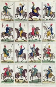 ロシア騎兵の地域ユニット、c.1812-14 作： French School