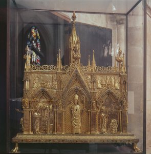 聖タウリンの聖遺物箱（金銅、エナメル、銀） 作： French School