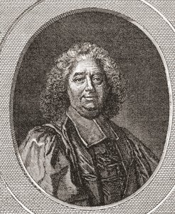 ルネ・プセル、1655-1745。フランスの治安判事、聖レナードコルビニーの大修道院長。 Les Heures Libresから1908年に出版されました。 作： French School