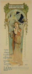 オペラメサリンの広告ポスターの複製、カジノデモンテカルロ、1898