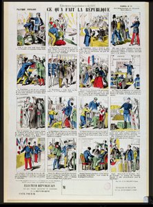 第3共和国の設立を支持する共和党の宣伝、1881年（162979および162980も参照） 作： French School