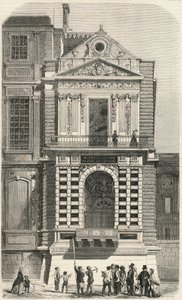 19世紀、ルーヴル美術館の「シャルル9世」と呼ばれる窓の修復 - エドモンド・テクシエ1852年の「Tableau-de-Paris」に掲載されたエングレーヴィング。 作： French School