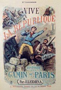 1848年の革命：ジュール・レルミナ（1839-1913）によるブックカバー「Vive la republique, histoire d
