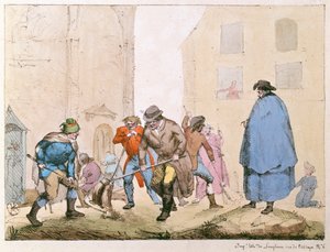 パリのロードスイーパー、1820年頃 作： French School