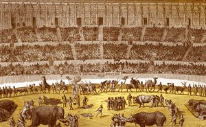 古代ローマのサーカス（「演劇辞典」アルチュール・プヴァンより 作： フランス語学校