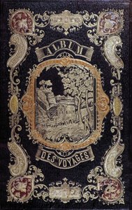 ロマンチックな表紙の "Album des Voyages" 作： French School