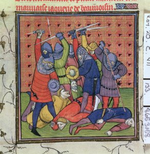 Roy 20 C VII f.133 騎士団の発生 作： French School