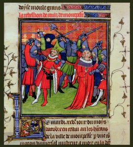 Roy 20 C VII f.212v モンペリエでの反乱 作： French School