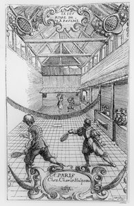 ロイヤルテニス、ジューロイヤルデラポーム作、1632年 作： French School