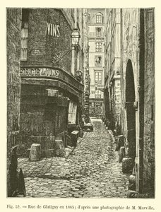1865年のグラティニー通り。 Mマービルの写真から