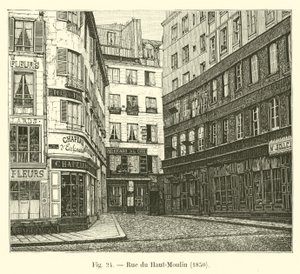 Rue du Haut-Moulin、1850