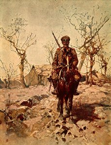 第一次世界大戦中のロシア軍兵士 作： French School