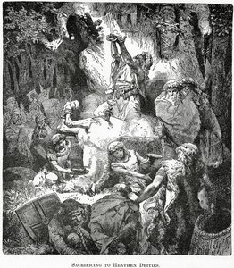異教の神々への犠牲、1890年頃