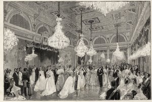 Sadi Carnot (1837-1894) 1887年から1894年までのフランス大統領とその妻（エリゼ宮） - Sadi Carnot, president of French Republic and his wife - The feasts of the presidence - the new ballroom at Palais de L