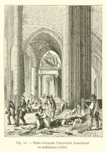 サンジェルマンラウセロワが救急車に変身（1830年） 作： French School