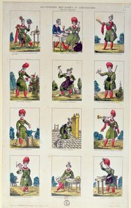 サン・シモニアンの女性とその職業、1830年頃 作： French School