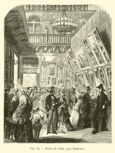 1849年のサロン、チュイルリー 作： French School