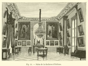 オルレアン公爵夫人のサロン 作： French School
