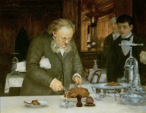 ラトゥールダルジャンレストランの様子 作： French School