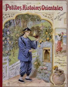 アラブの1001夜物語（千夜一夜物語）「Little Oriental Stories」のシーン。大晦日の夜に。 作： French School