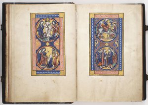 キリストの生涯の場面、ルイス詩篇の挿絵、c.1225-50