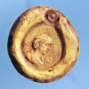 チャールズ3世の封印（839-888）フランスの王と9世紀の神聖ローマ皇帝 作： French School