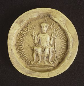 フィリップのシールI（1052-1108）1082（ワックス） 作： French School