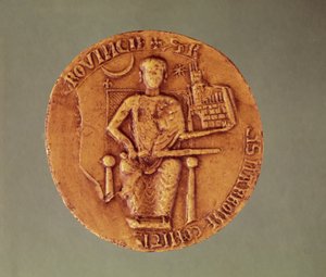 レイモンド6世のシール（1156-1222）トゥールーズ伯爵、1204年 作： French School