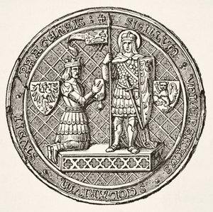 Seal of the University of Prague, from Science and Literature in The Middle Ages by Paul Lacroix pub. London 1878   1455272   ja       japanese Successfully Translated  Original: Donkey Ride at Heist Translat: Donkey Ride at Heist 1440296 ja japanese Succe 作： French School
