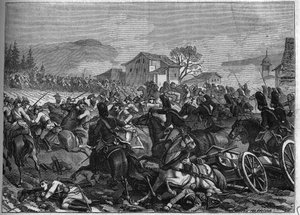 第二次連合（1798年～1800年）。1800年5月3日、フランスとオーストリアが対戦したStockachの戦い - Louis Adolphe Thiersの「Histoire du Consulate et de l