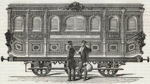 郵便業務-救急局の外観-Edmond Texier 1852年の "Tableau-de-Paris "に掲載されたエングレービング。 作： French School
