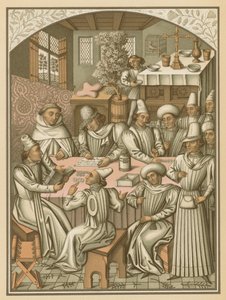 1466年ルーアン復興のシャライトデューとノートルダムの同胞団による決算 作： French School