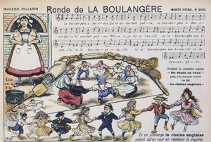 流行歌「ブーランジェールのロンド」の楽譜 - イメージ：Epinal, Pellerin 作： French School