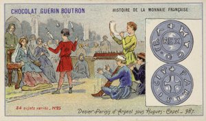 ヒュー・カペ治世の銀製デニールパリシス、987年（クロモリト